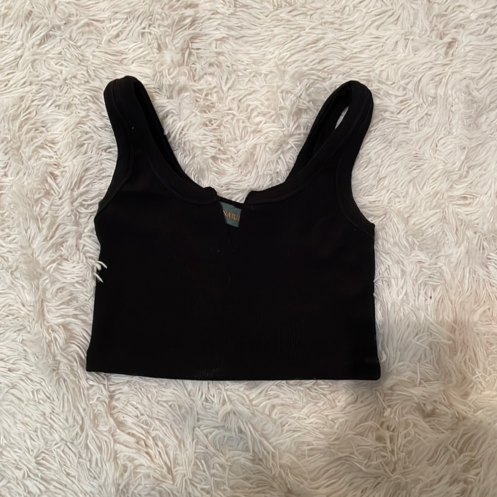 Black crop top